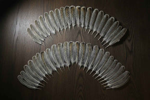 44 Pcs Turkey Wing Feathers, Fly Tying Material,Craft Feathers,Natural Turkey Feathers (2102)