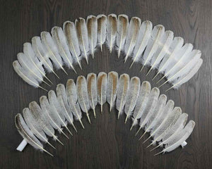 40 Pcs Turkey Wing Feathers, Fly Tying Material,Craft Feathers,Natural Turkey Feathers (2120)