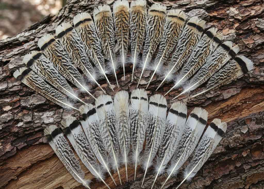 24 Pcs Turkey Tail Feathers, Fly Tying Material,Craft Feathers,Natural Turkey Feathers (2090)