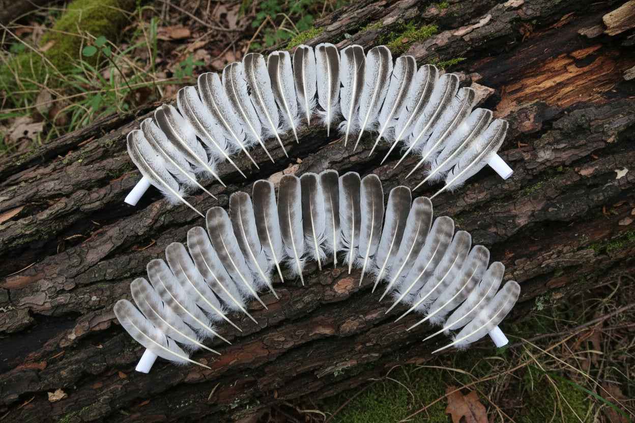 38 Pcs Turkey Wing Feathers, Fly Tying Material,Craft Feathers,Natural Turkey Feathers (2105)