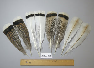 4 Pairs Of Turkey Feathers, Tail Feathers, Fly Tying Materials, Genuine Feathers (AMZ-304)