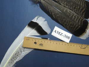 4 Pairs Of Turkey Feathers, Tail Feathers, Fly Tying Materials, Genuine Feathers (AMZ-308)